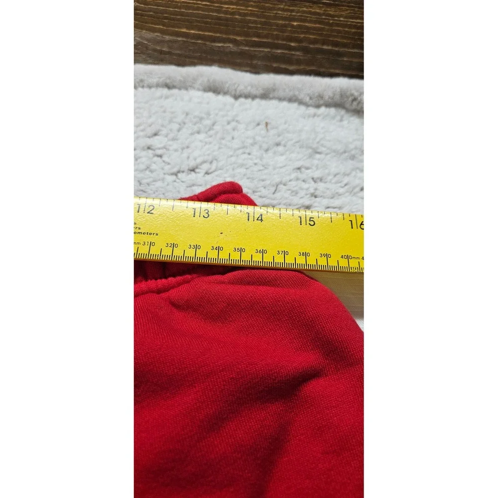 Jordan Essentials Mens Fleece Jogger Pants Red Jumpman Sweatpants Medium